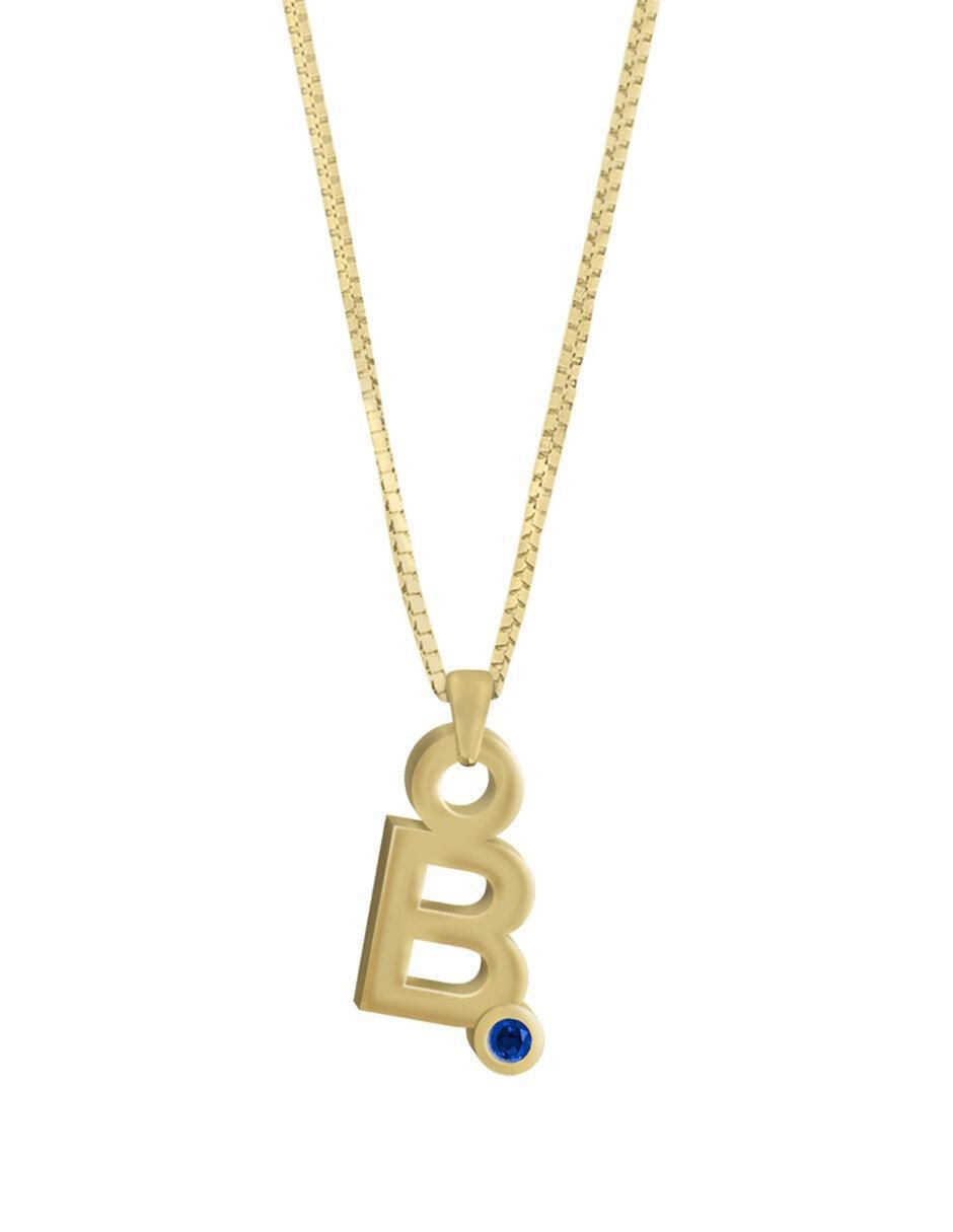 Collar de letras Gardenia de oro 14 K Collar de letras Gardenia de oro 14 K