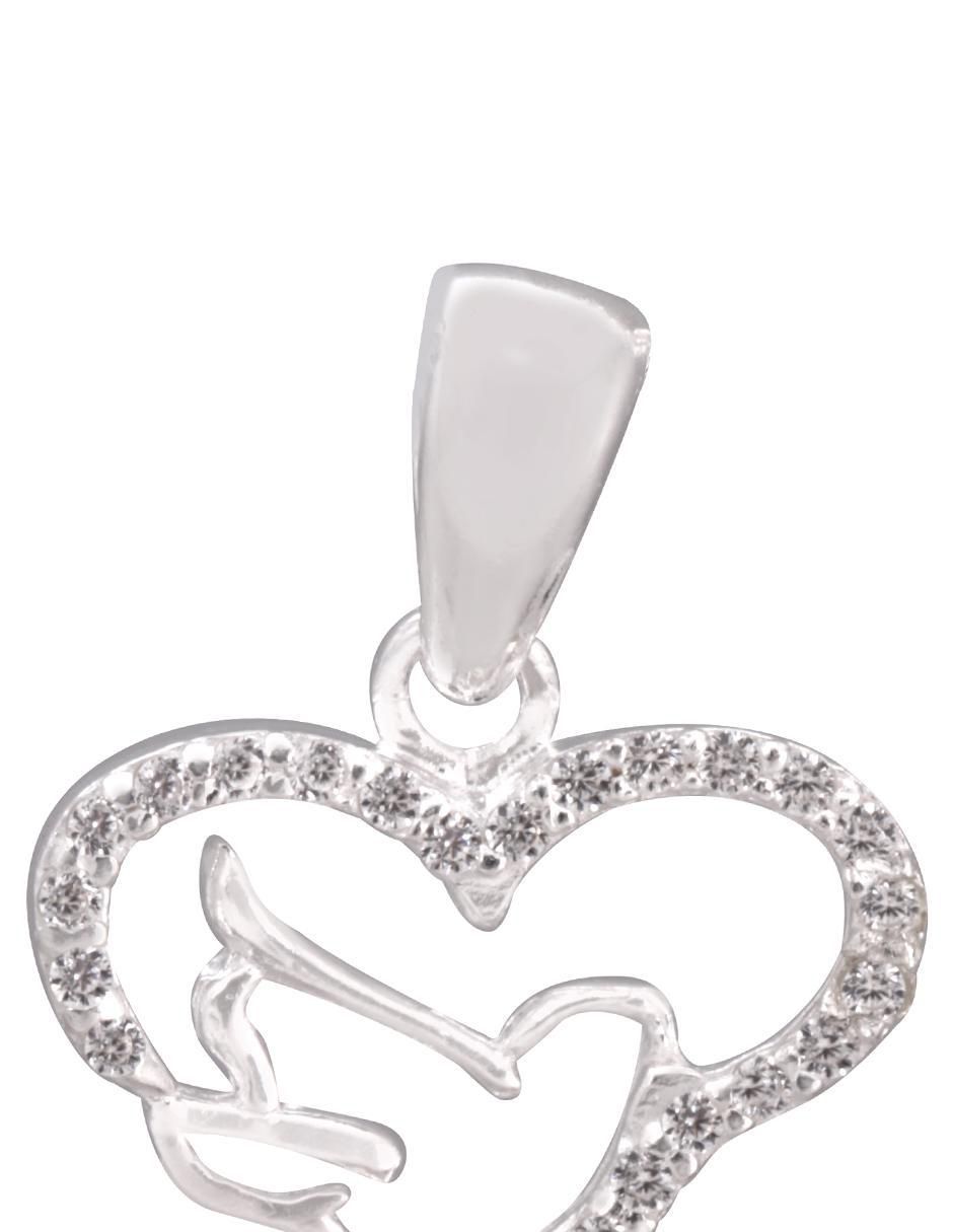 Dije de corazón de plata P 925 2