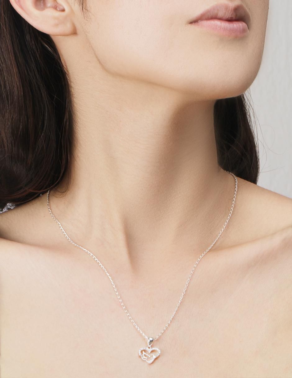 Dije de corazón de plata P 925 3