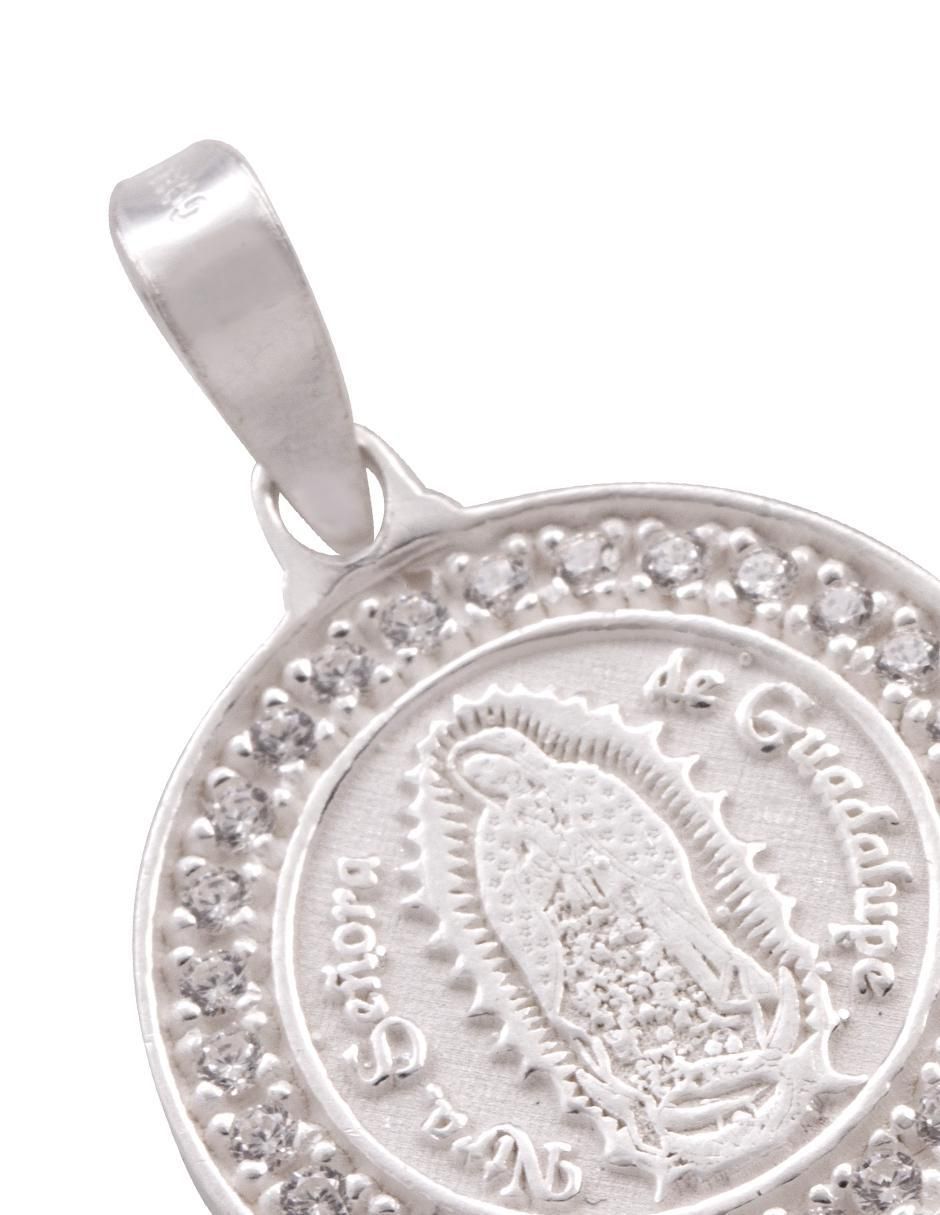 Medalla de virgen de guadalupe de plata P 925 2