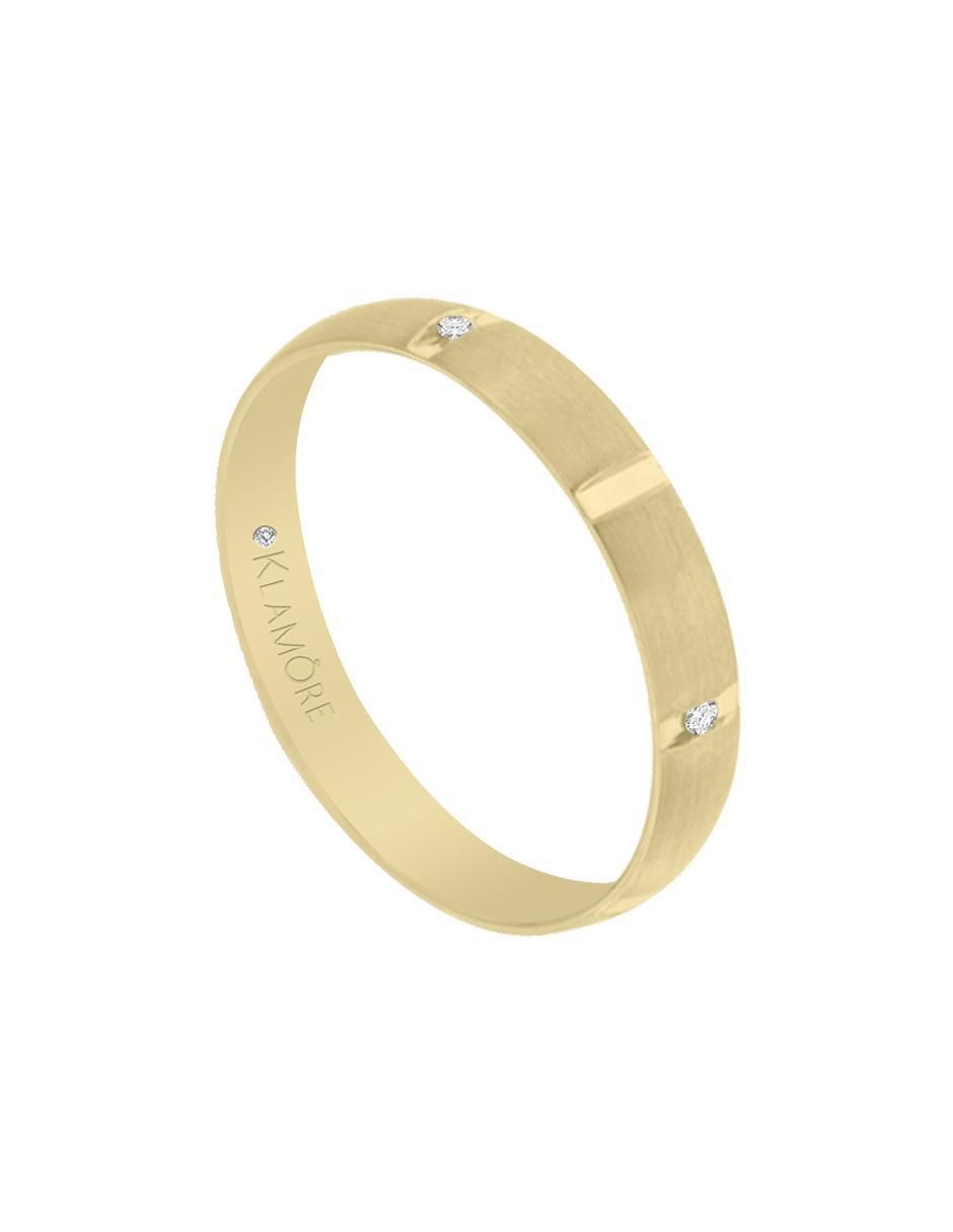 Argolla "de" oro 14 k klamore sin gema