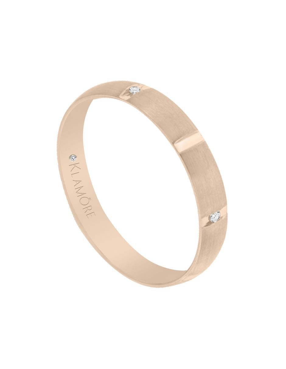 Argolla de oro 14 k Lea 2