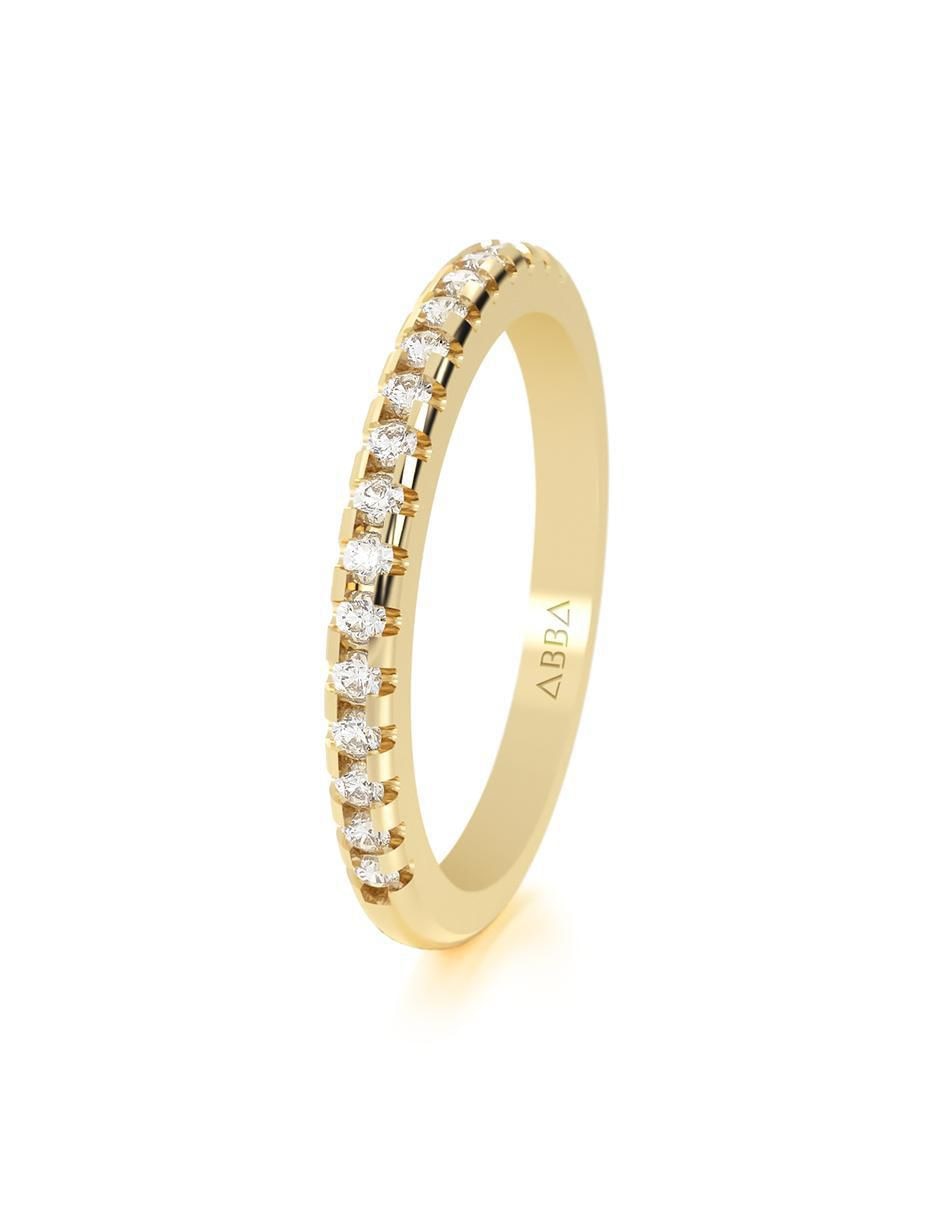 Churumbela "de" oro 14 k abba joyas sin familia zirconia