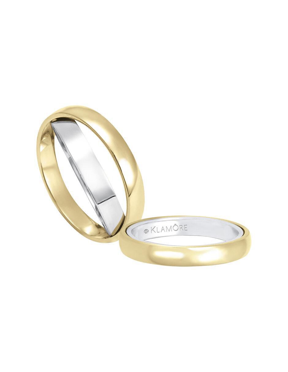 Argolla "de" oro 14 k klamore sin gema