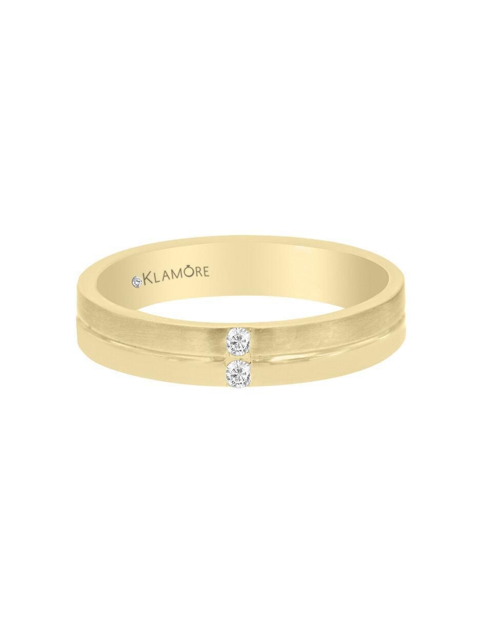 Argolla de oro 14 k Carlee diamante