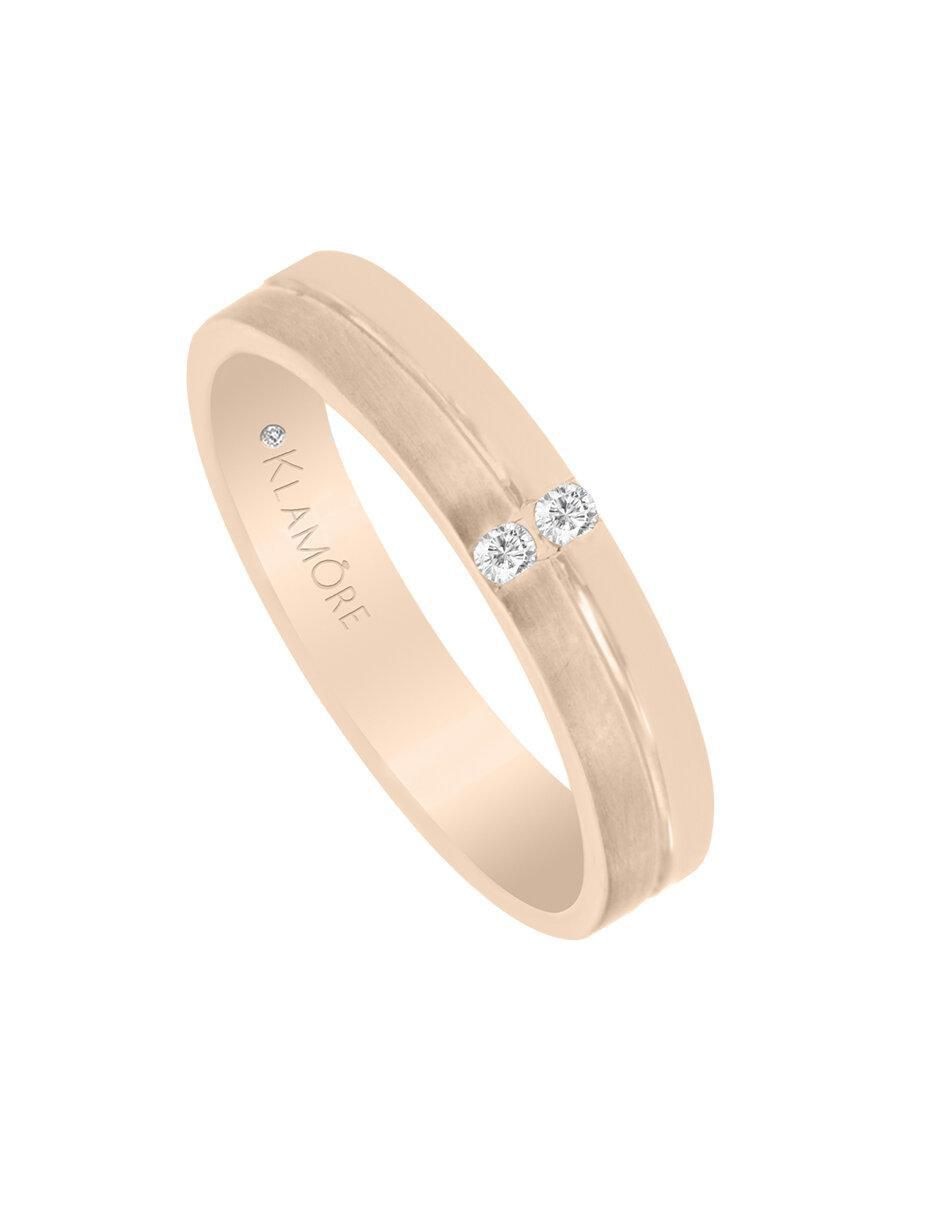 Argolla de oro 14 k Carlee diamante 2