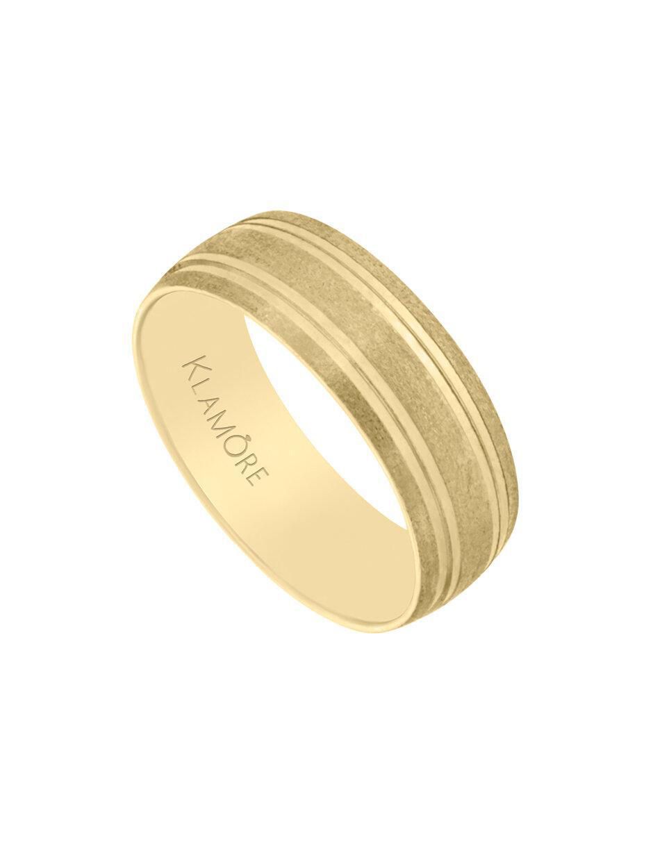Argolla "de" oro 14 k klamore sin gema
