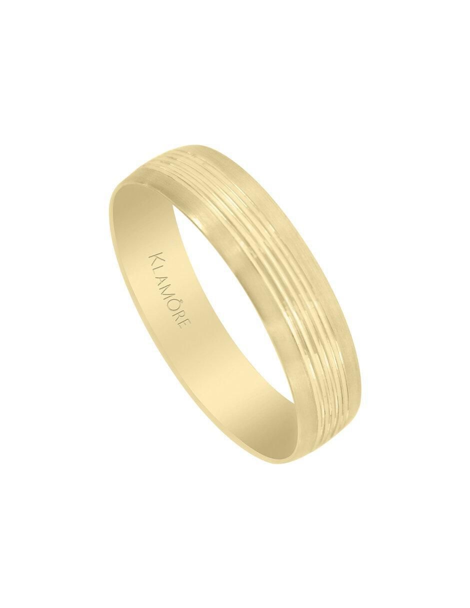 Argolla de oro 14 k Vida 3
