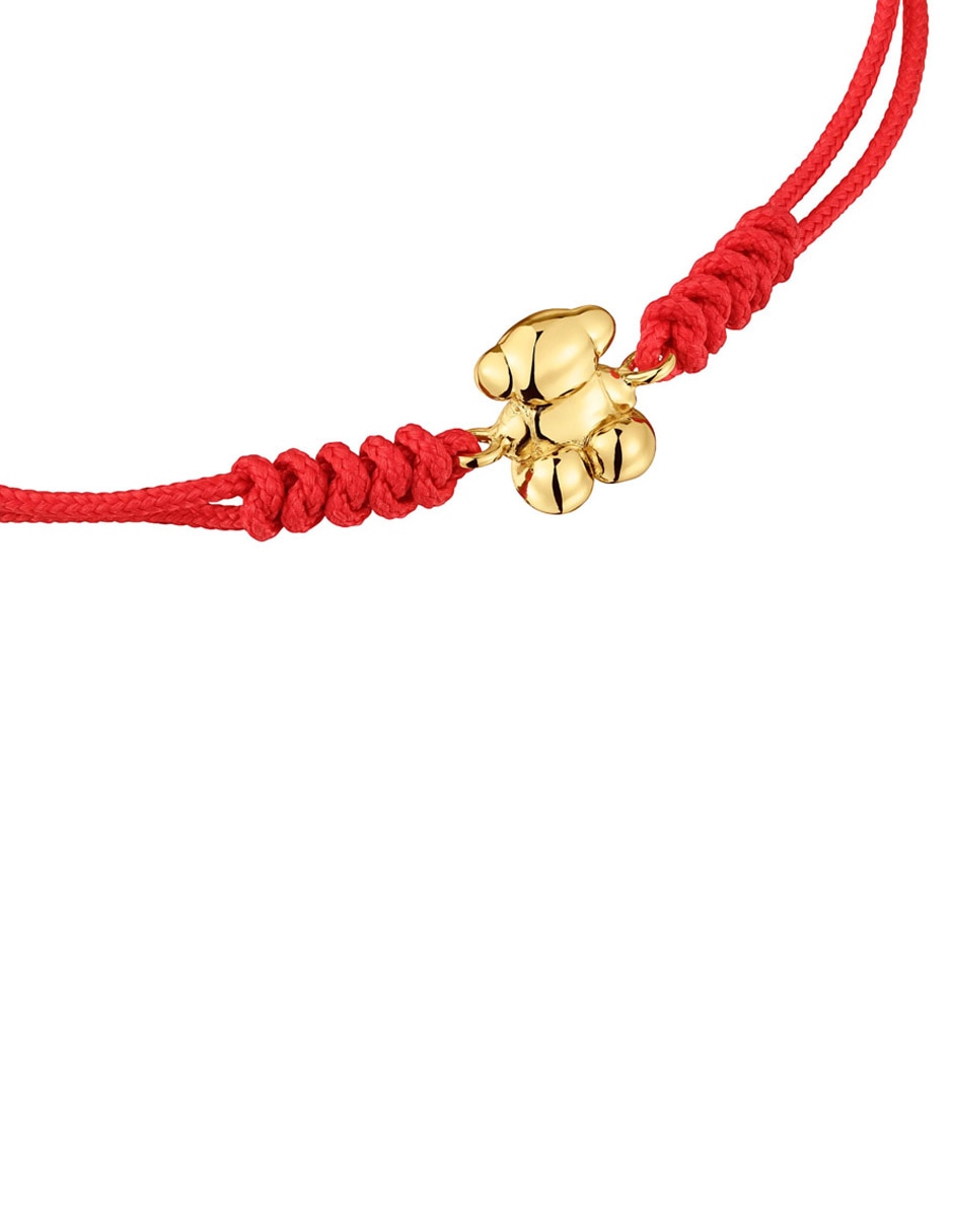 PULSERA TOUS DE NYLON Y ORO DE,ROJO,23 C