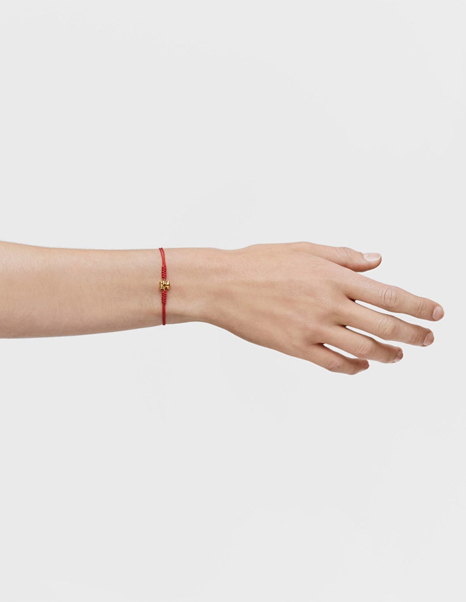 PULSERA TOUS DE NYLON Y ORO DE,ROJO,23 C