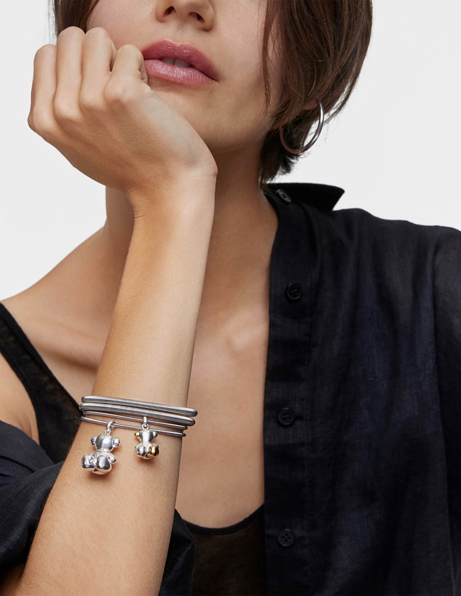 Pulsera Mesh Tube con acabado liso 5