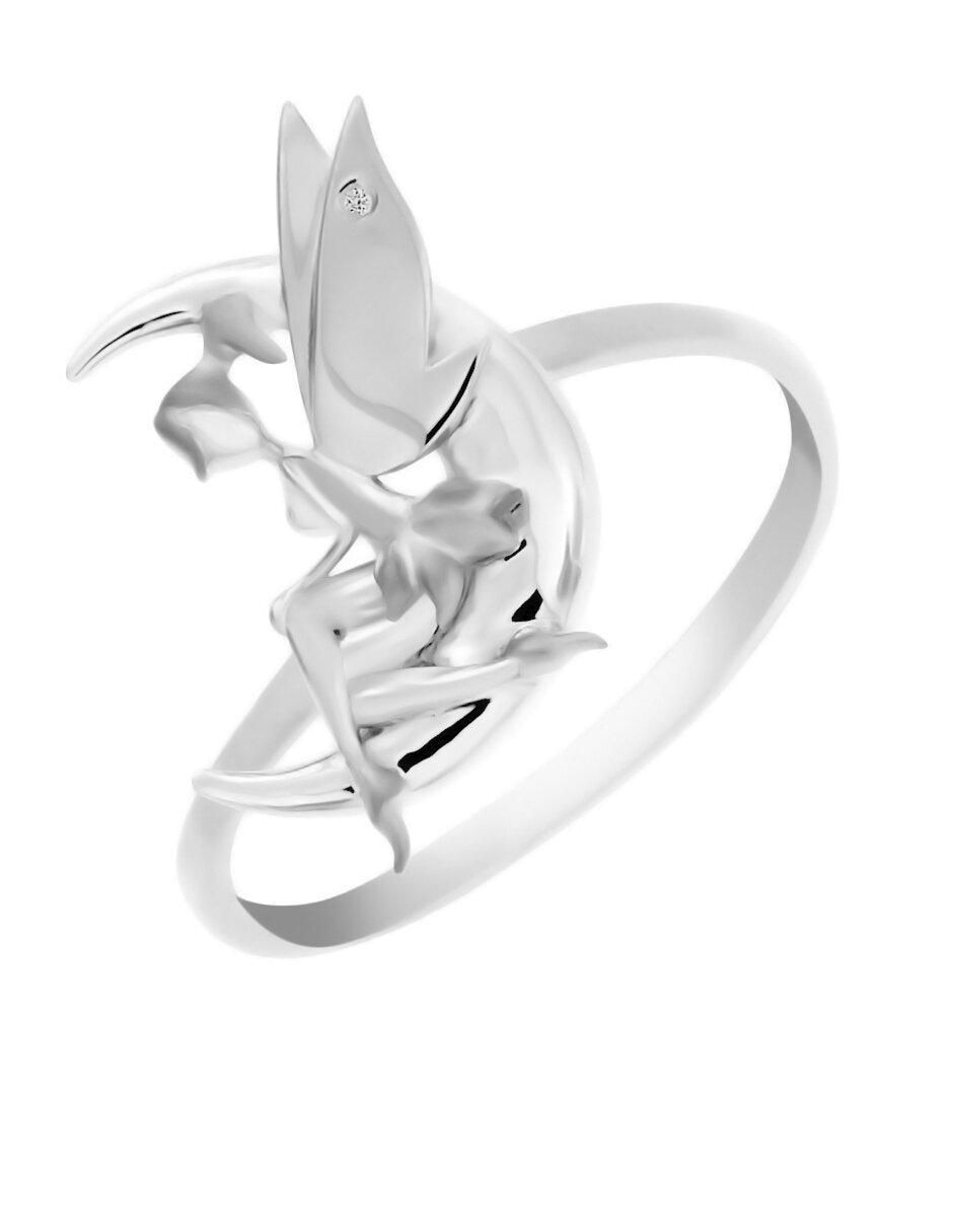 Anillo Moony 14 k de oro diamante brillante 2
