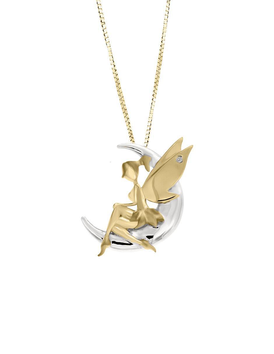 Colgante Y Dije de hada moony de oro 14 K