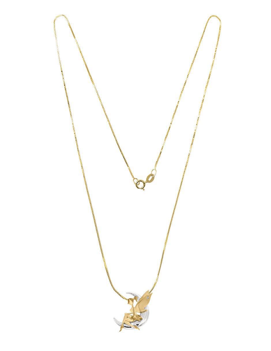 Colgante y dije "de" hada fianelli moony sin licencia "de" oro 14 k diamante