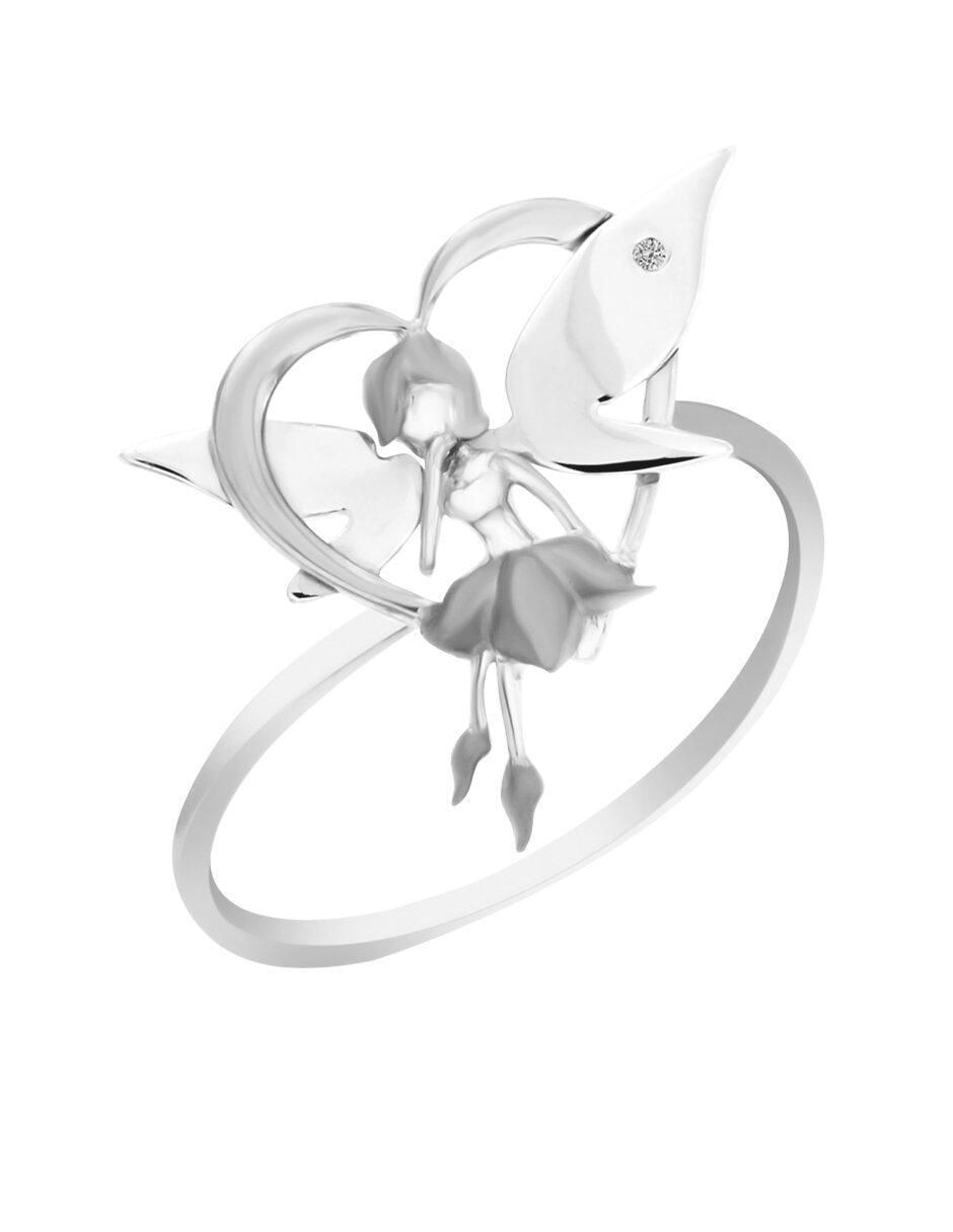 Anillo de ángel Yuliet 14 k de oro diamante mate 2