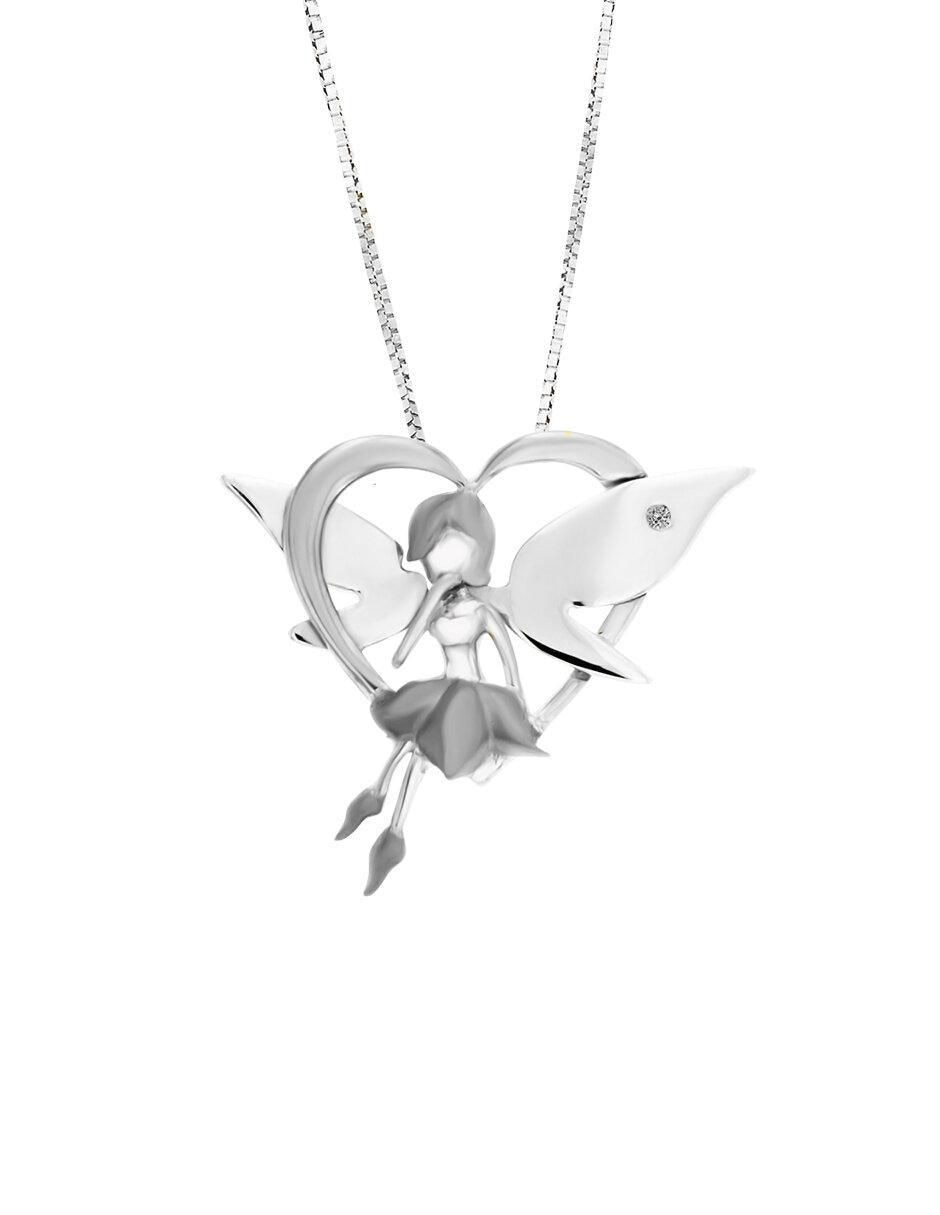 Colgante Y Dije de hada yuliet de oro 14 K