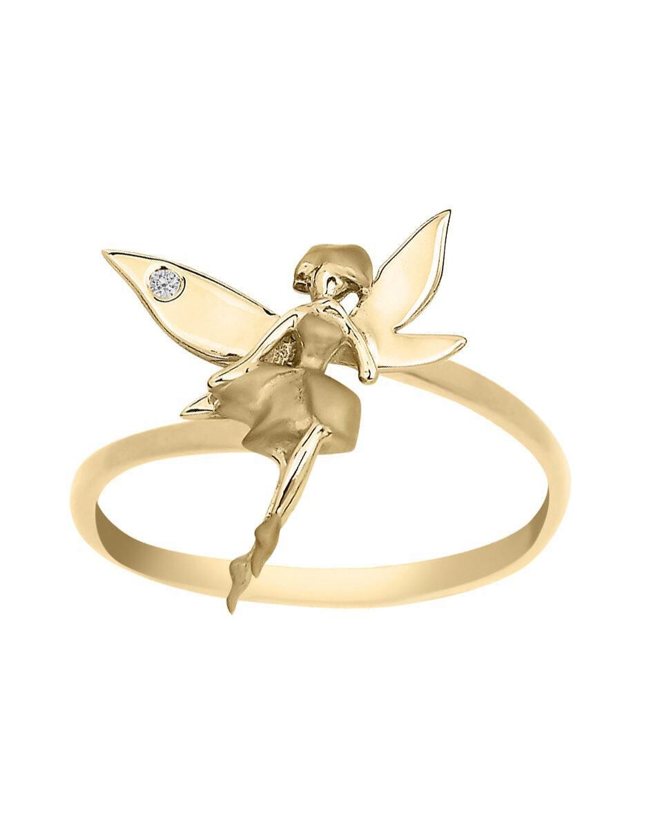 Anillo de ángel Sophy 14 k de oro diamante brillante