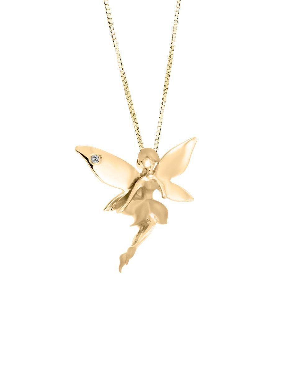 Colgante Y Dije de hada sophy de oro 14 K