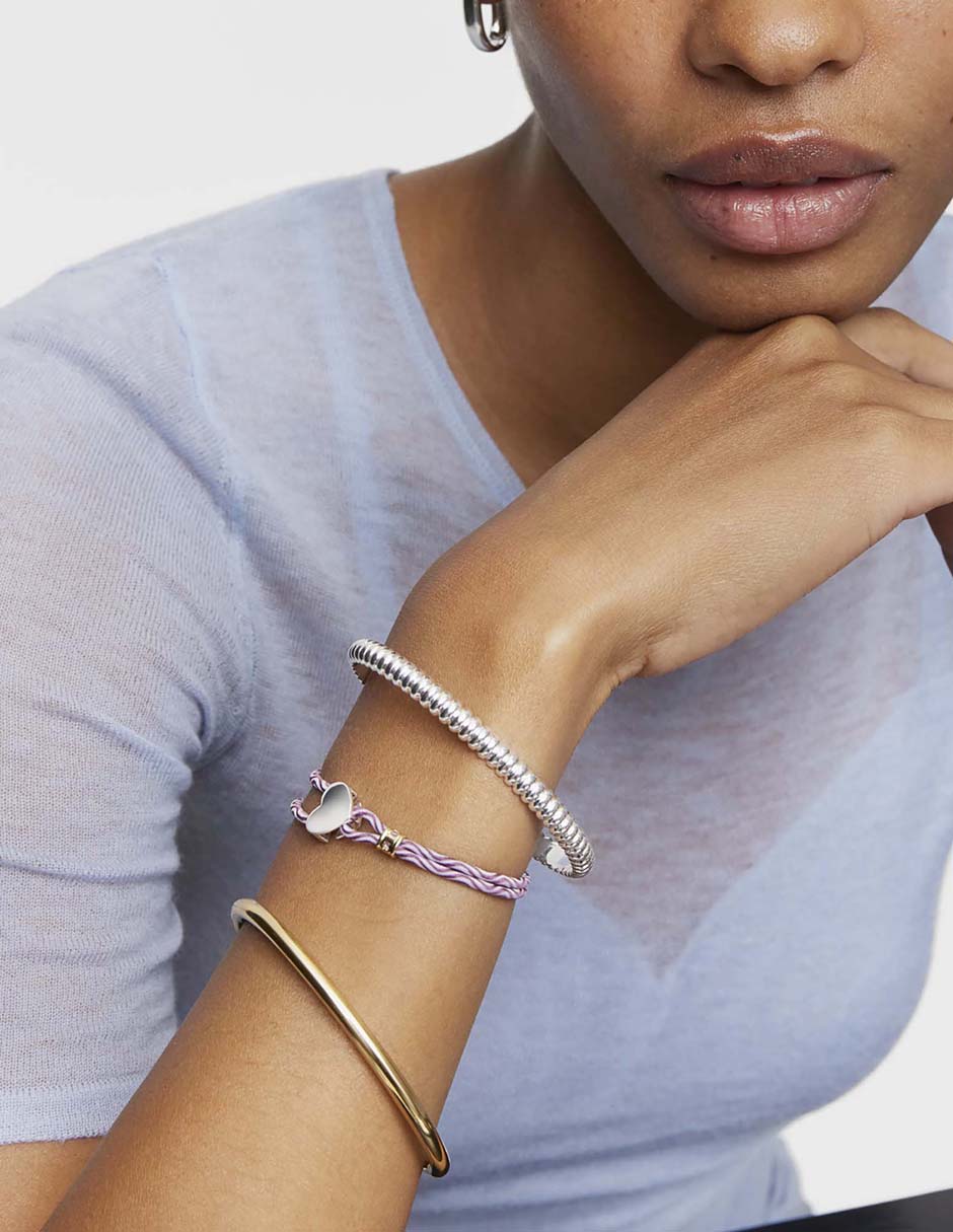 Brazalete de plata P 925 Sweet Dolls con acabado liso 7