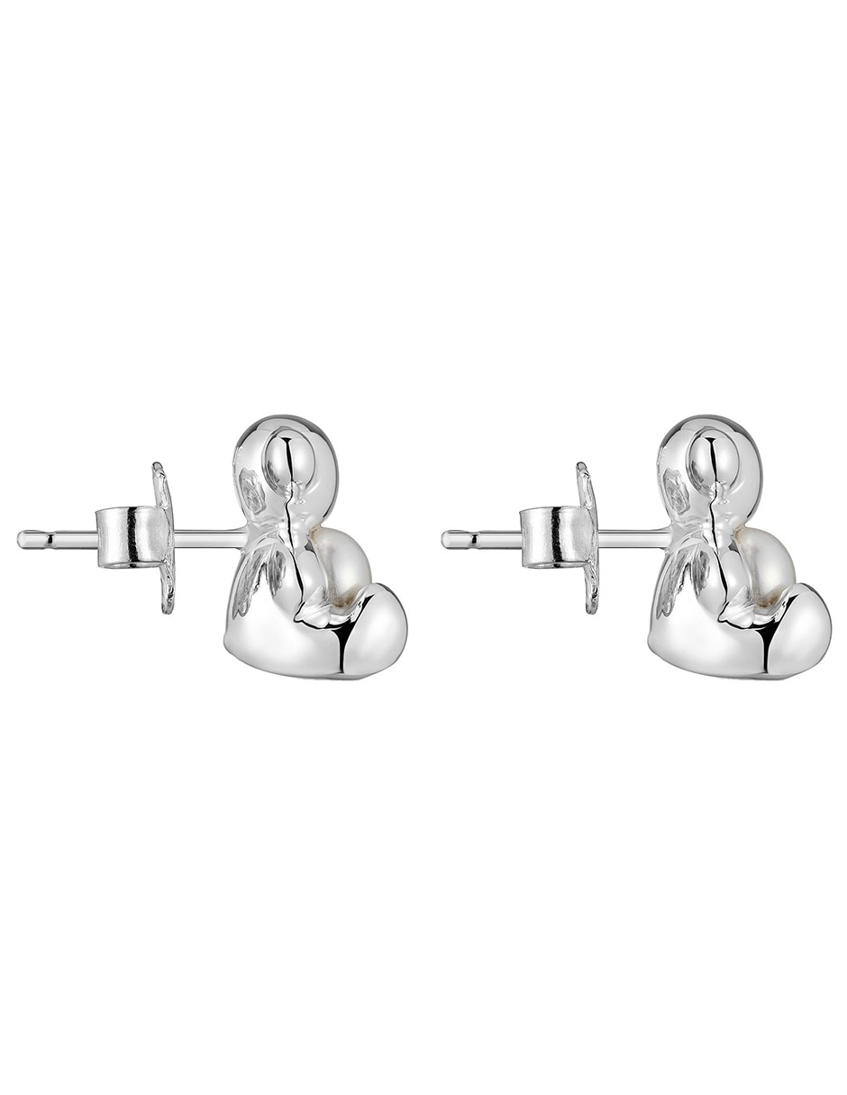 Aretes de oso Bold Bear de plata P 925 con acabado espejo nácar 2