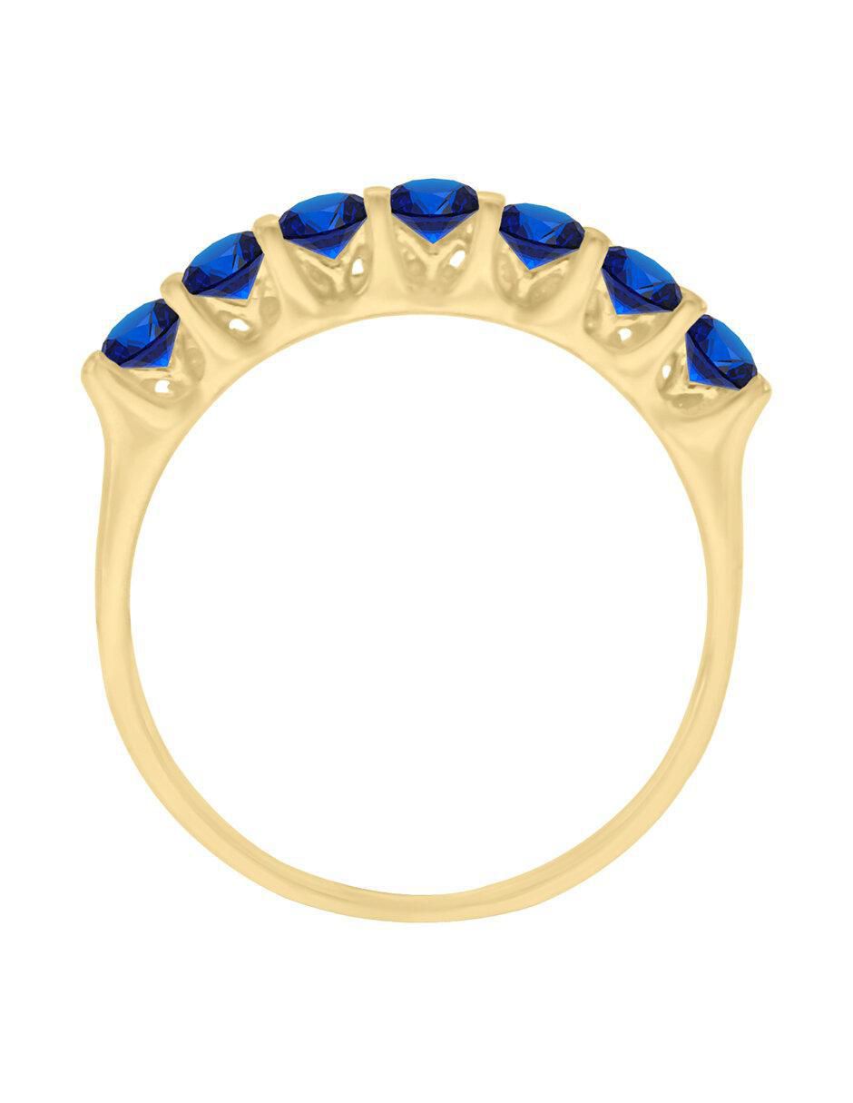 Churumbela de oro amarillo 14 k Samay zafiro 2