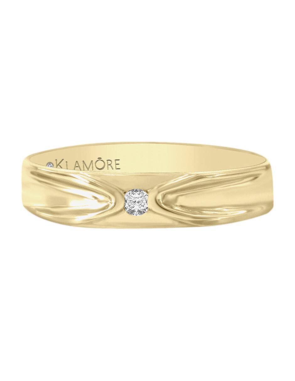 Argolla de oro 14 k Talia diamante