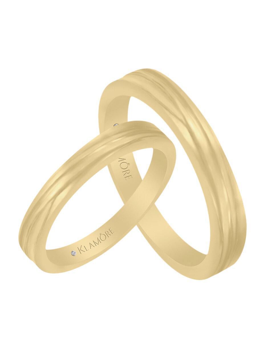 Argolla "de" oro 14 k klamore sin gema
