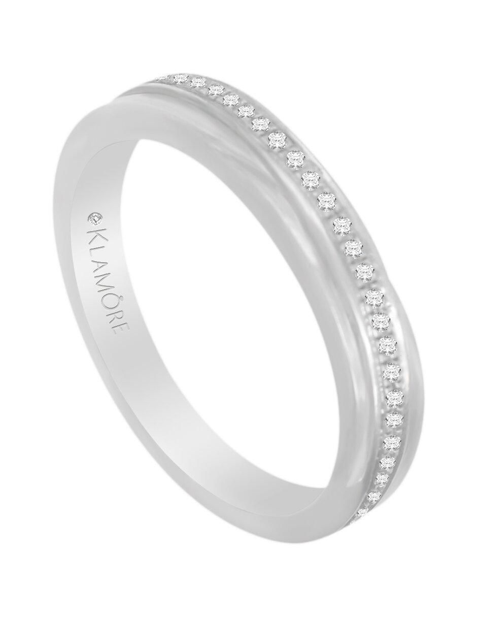 Argolla de oro 14 k Shira diamante 3