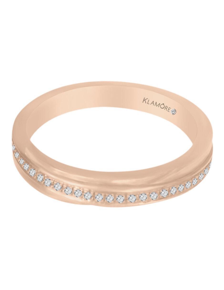 Argolla de oro 14 k Klamore diamante Liverpool