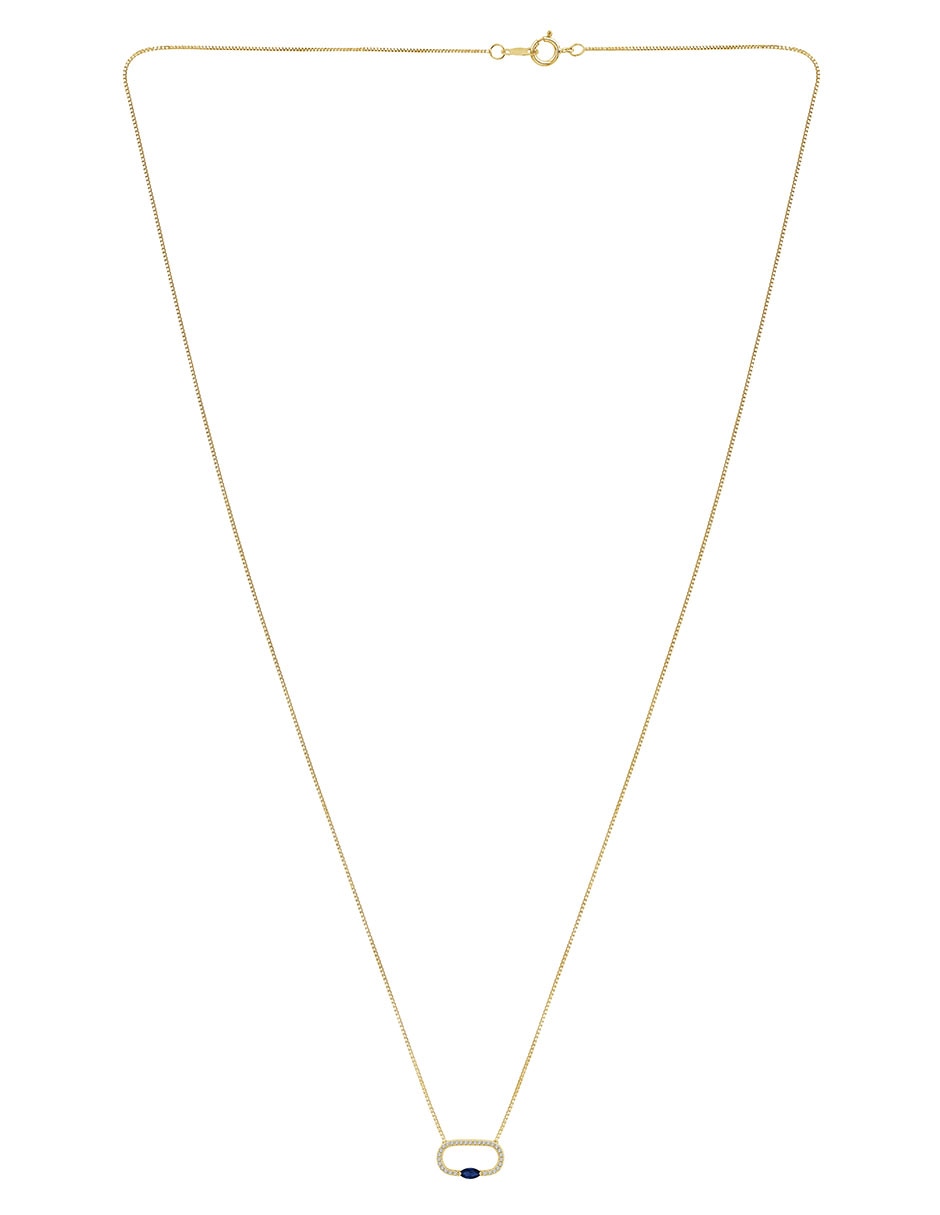 Collar ovalado Esperanza de oro 14 K 2