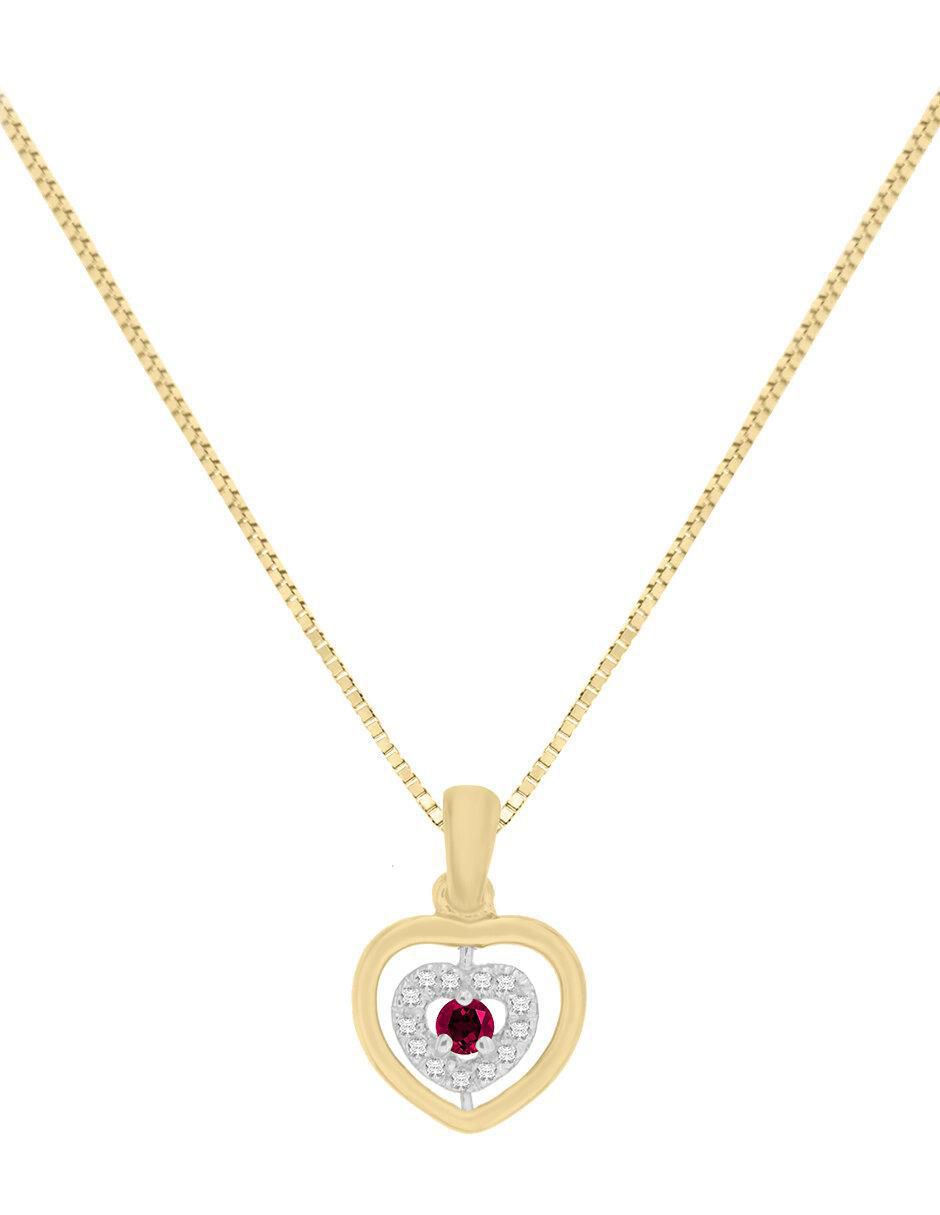 Colgante Y Dije de corazón amore de oro 14 K