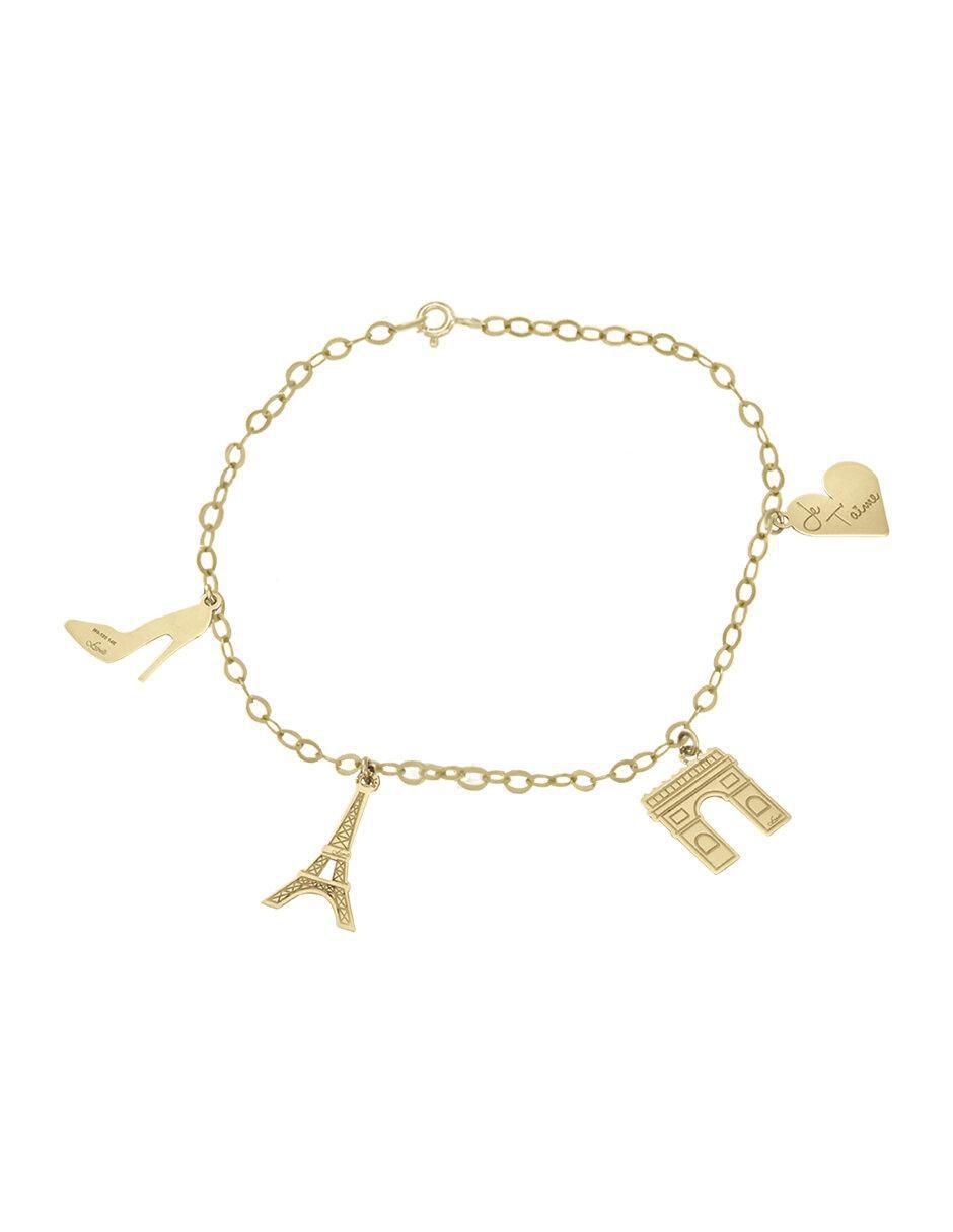 Pulsera de oro 14 K Francia con acabado brillante