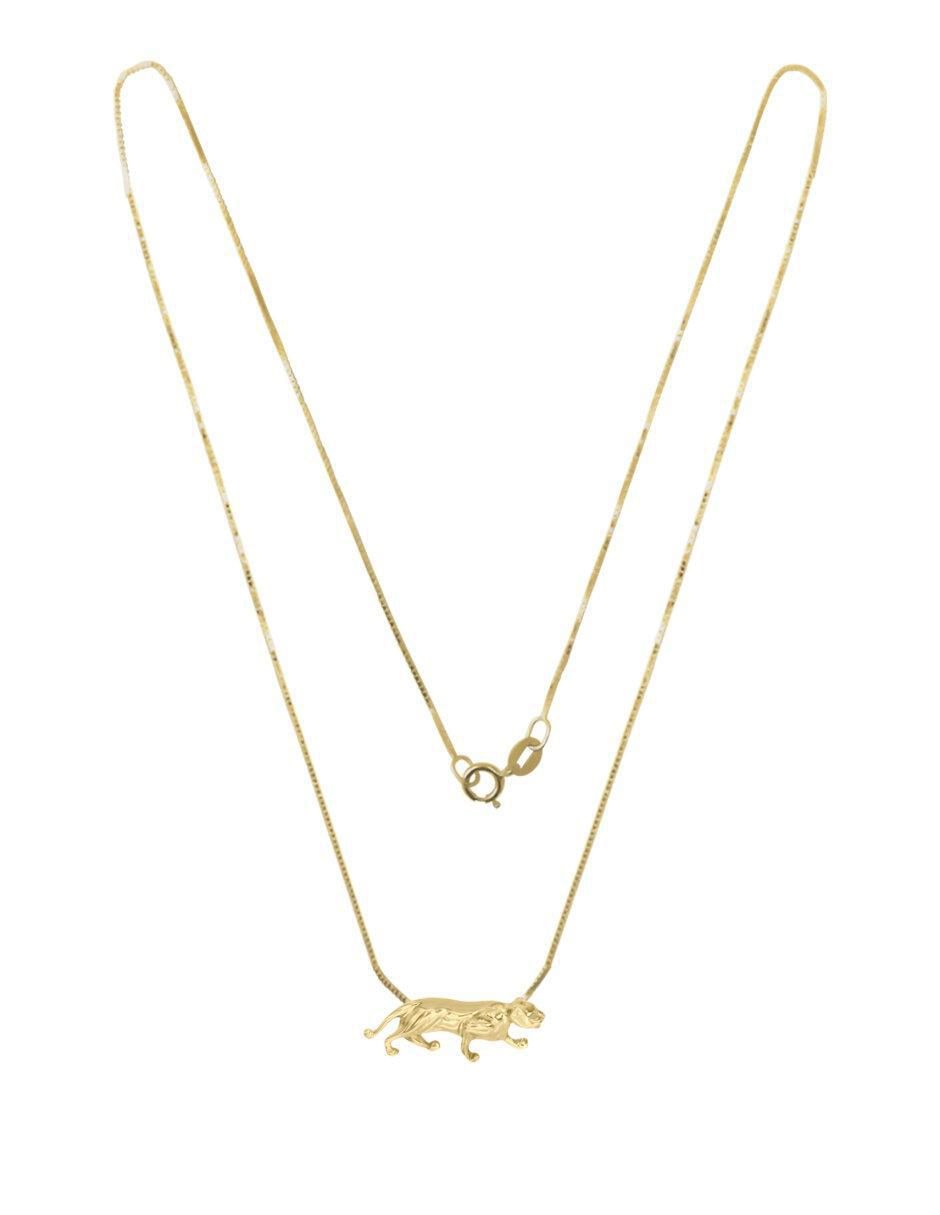 Colgante Y Dije de pantera de oro amarillo 14 K 3