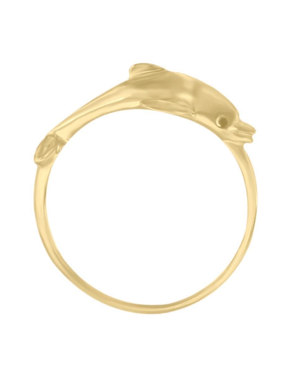 Anillo Delf 14 k de oro amarillo brillante 2