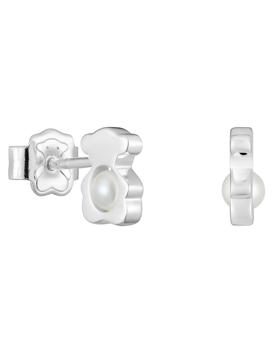 Aretes de oso I-Bear de plata P 925 con acabado espejo perla 1