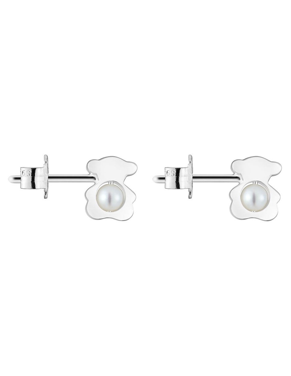 Aretes de oso I-Bear de plata P 925 con acabado espejo perla 2