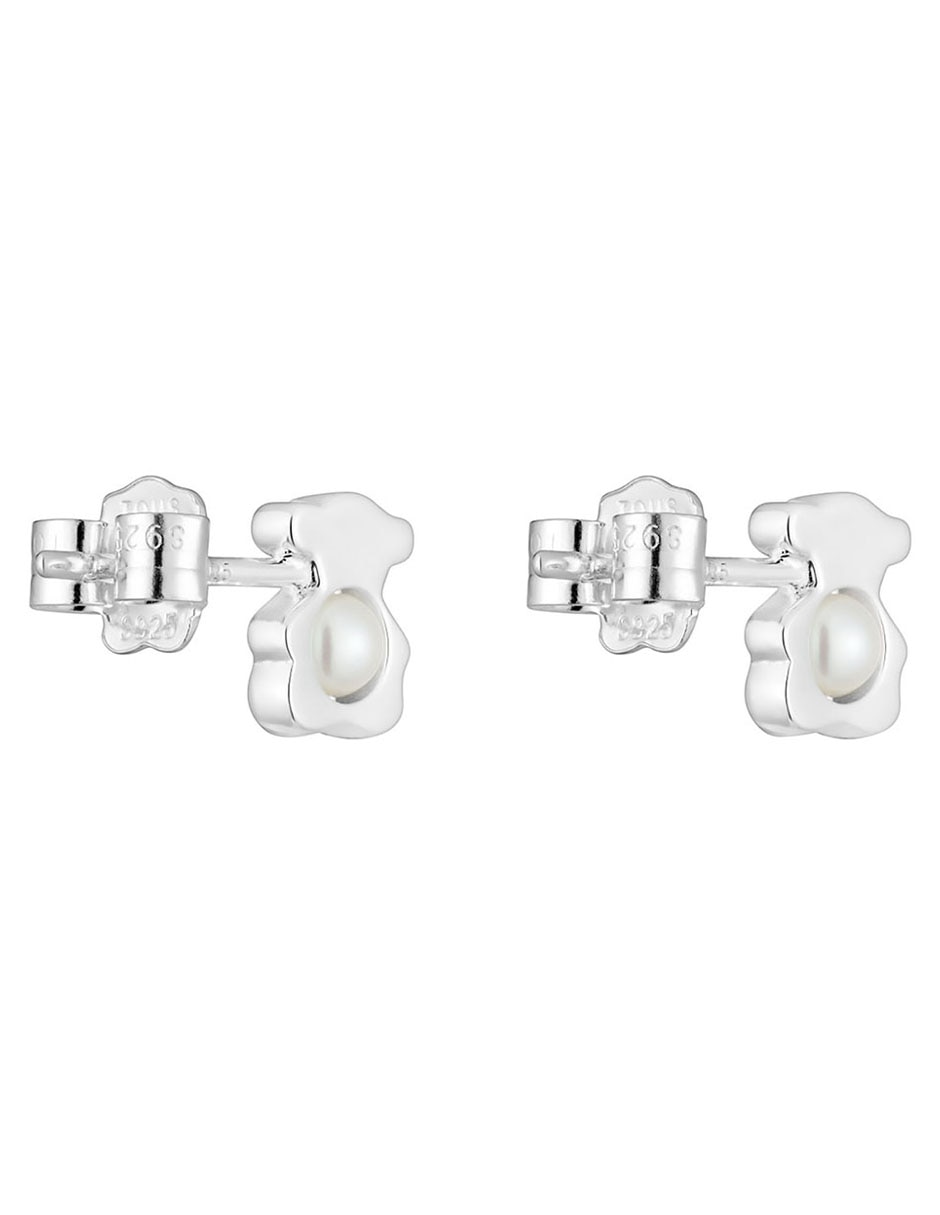Aretes de oso I-Bear de plata P 925 con acabado espejo perla 3