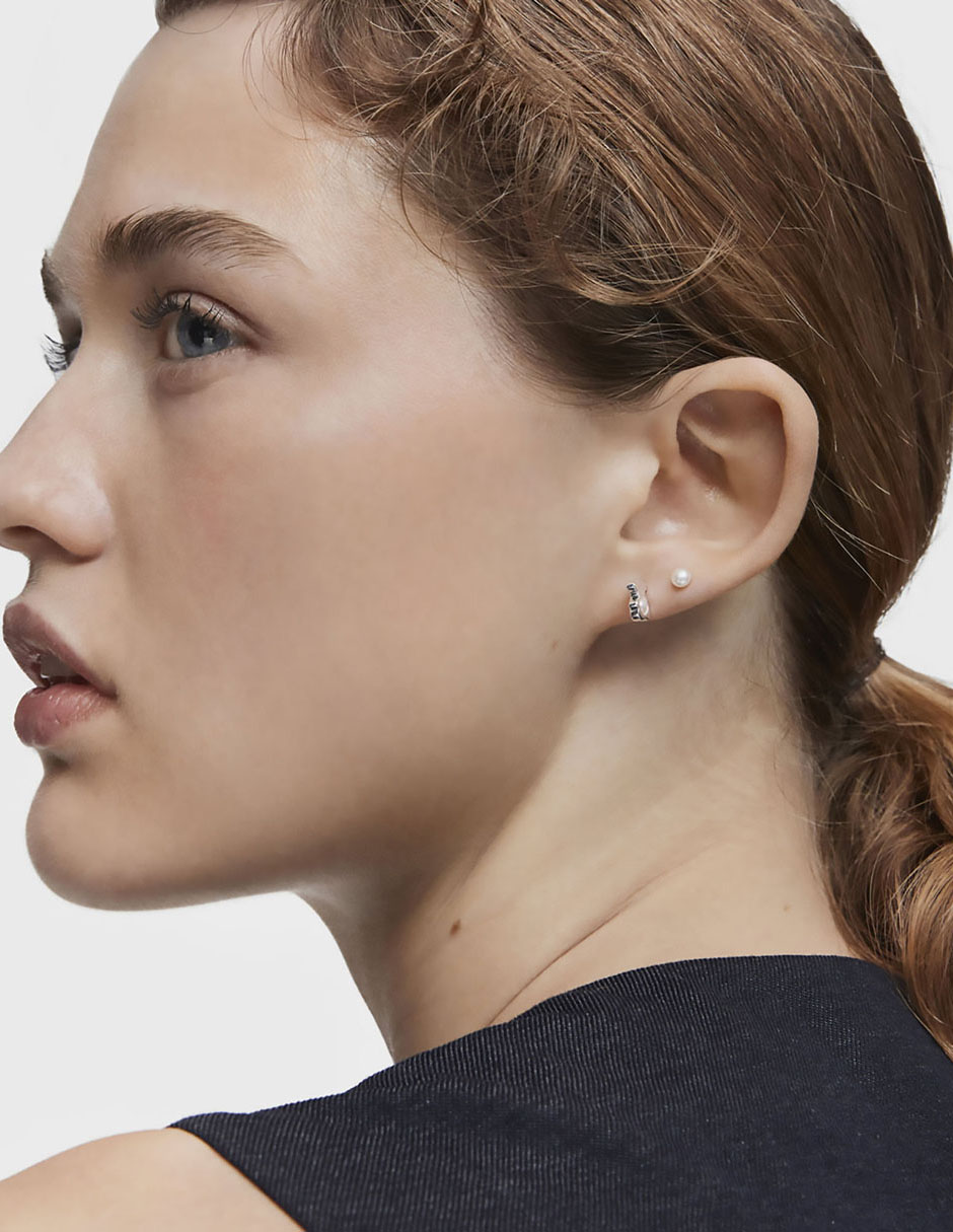 Aretes de oso I-Bear de plata P 925 con acabado espejo perla 5