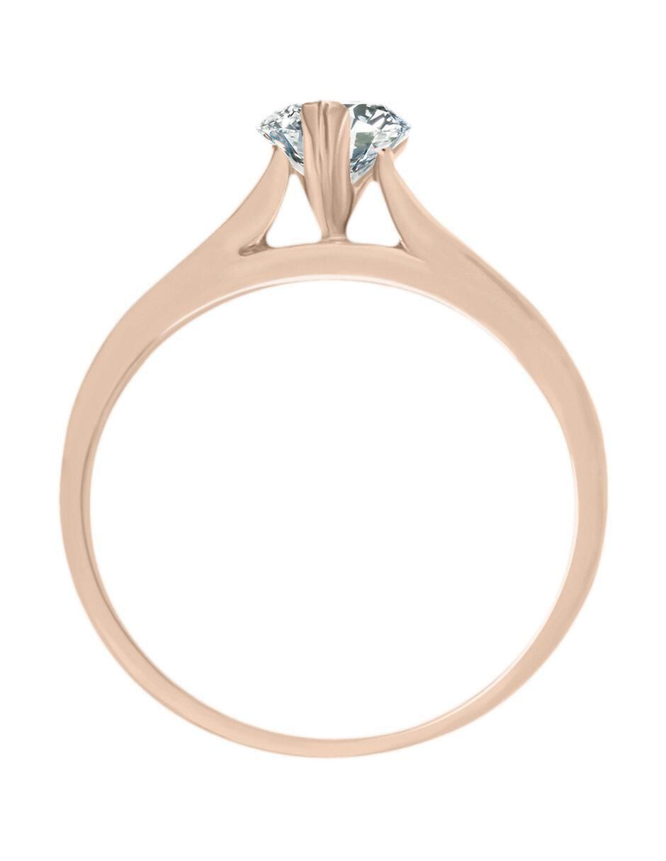 Solitario de oro 14 k Joselyn diamante 3