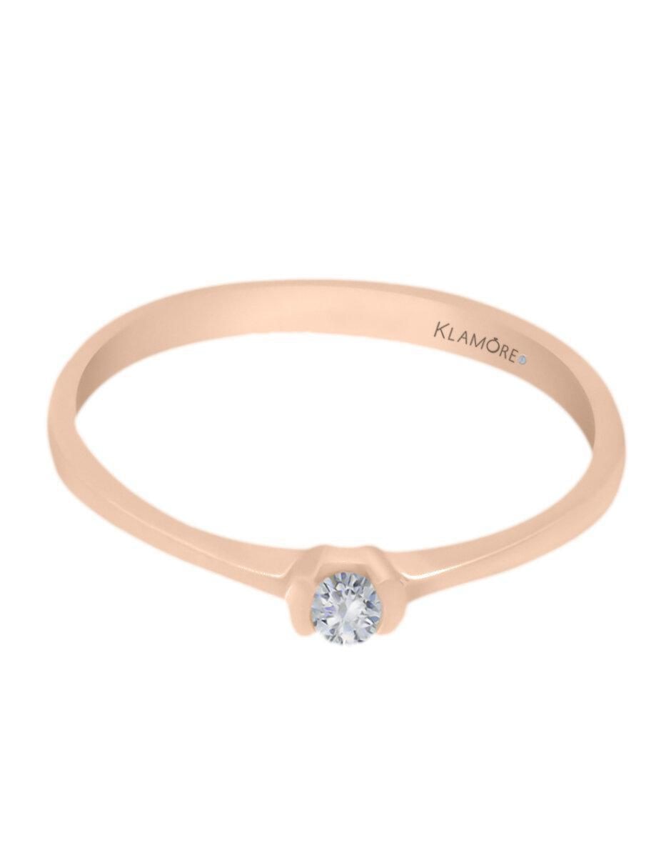 Solitario de oro 14 k Dens diamante Solitario de oro 14 k Dens diamante