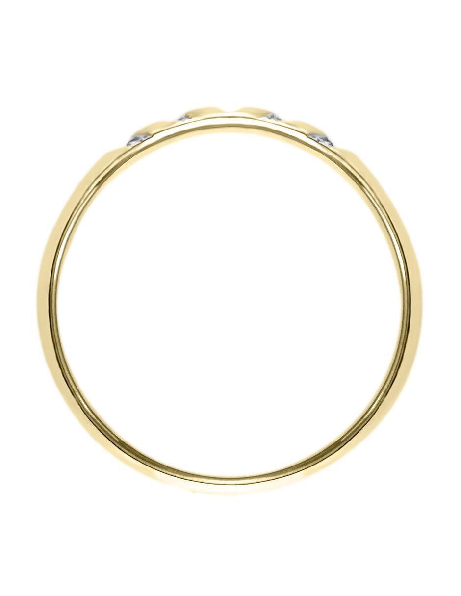 Argolla "de" oro 14 k klamore diamante