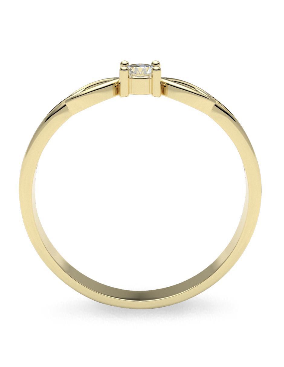 Anillo de compromiso "de" oro 14 k amelie joyas diamante