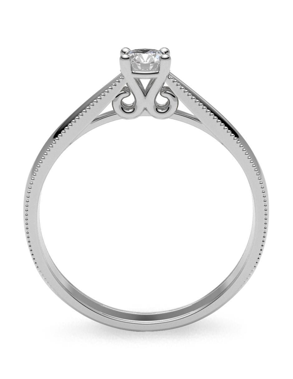 Anillo de compromiso de oro 18 k diamante 3