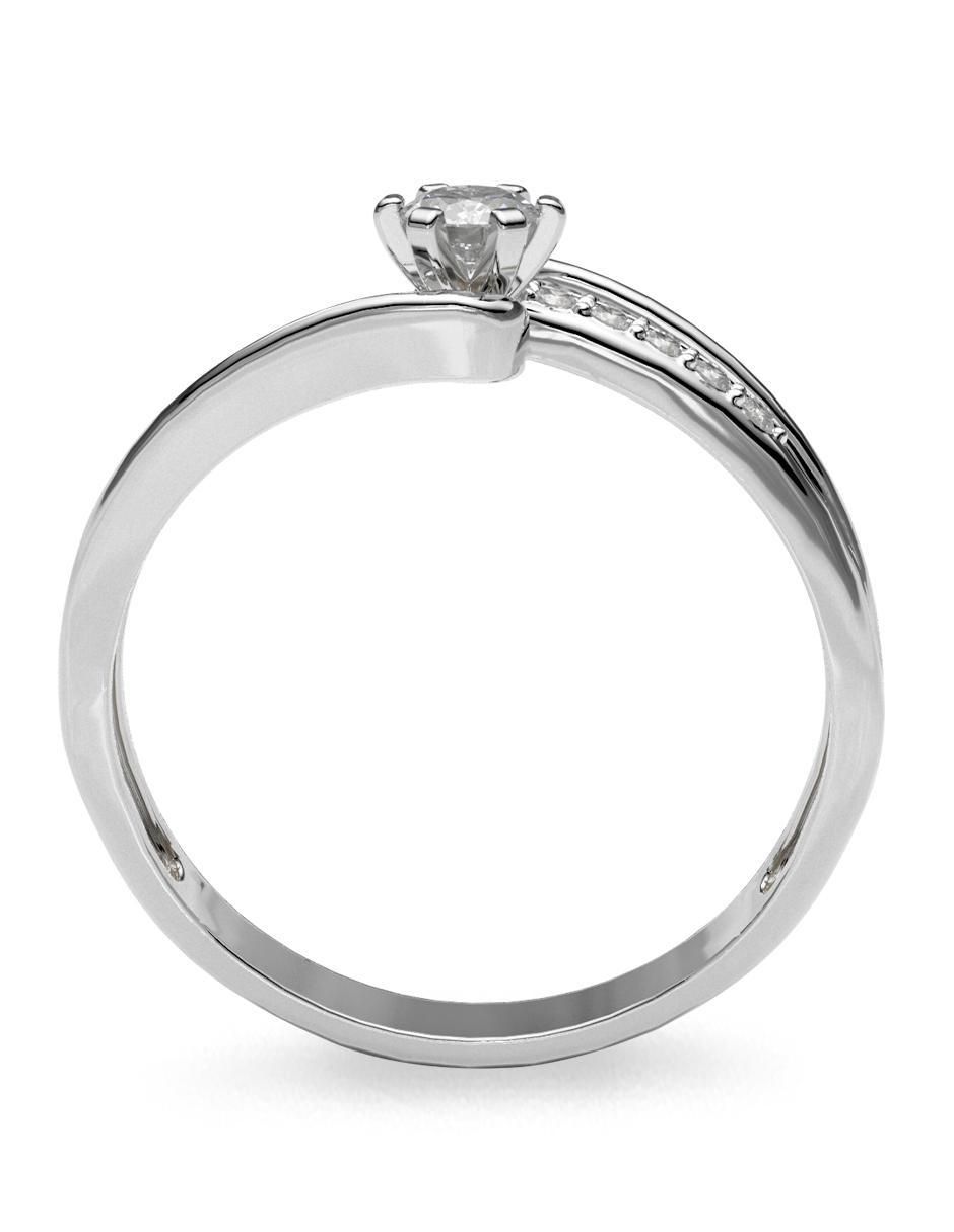 Anillo de compromiso de oro 18 k diamante 3