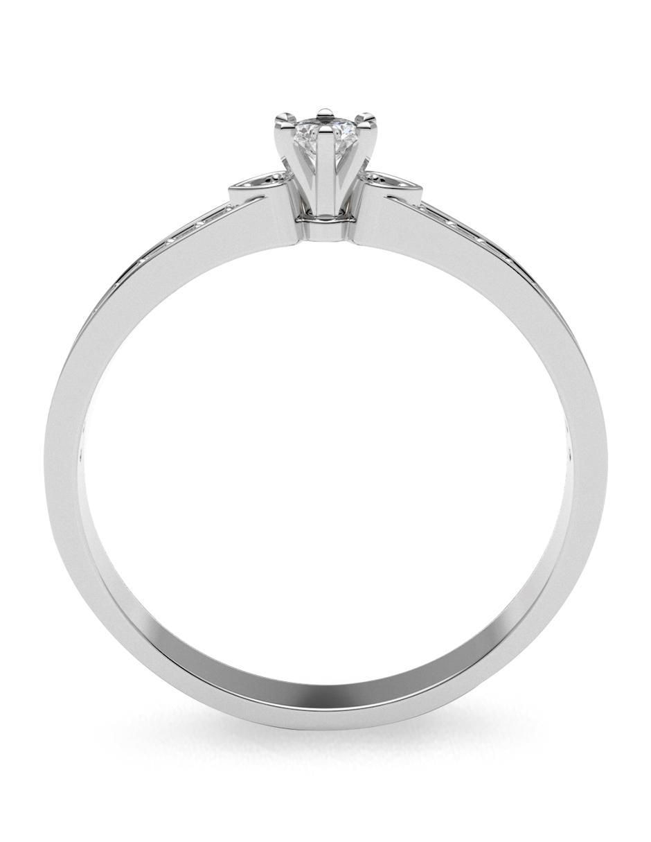 Anillo de compromiso de oro 18 k diamante 3