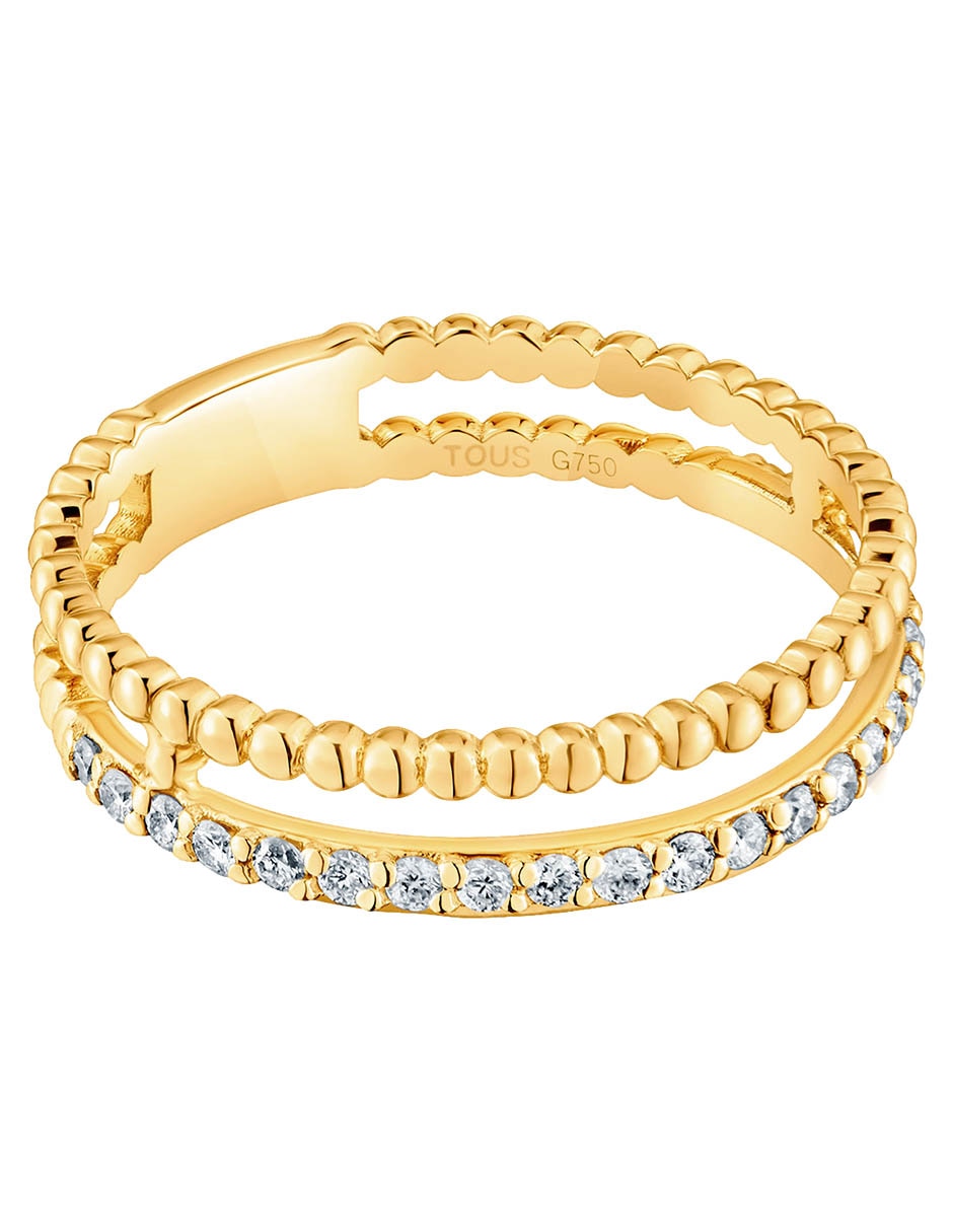 Anillo Les Classiques 18 k de oro amarillo diamante brillante Anillo Les Classiques 18 k de oro amarillo diamante brillante