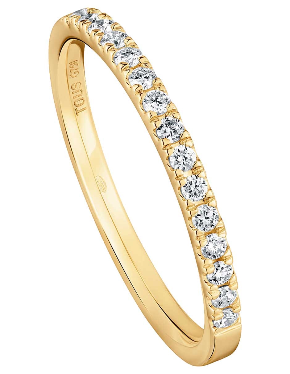 Anillo Les Classiques 18 k de oro amarillo diamante brillante 4
