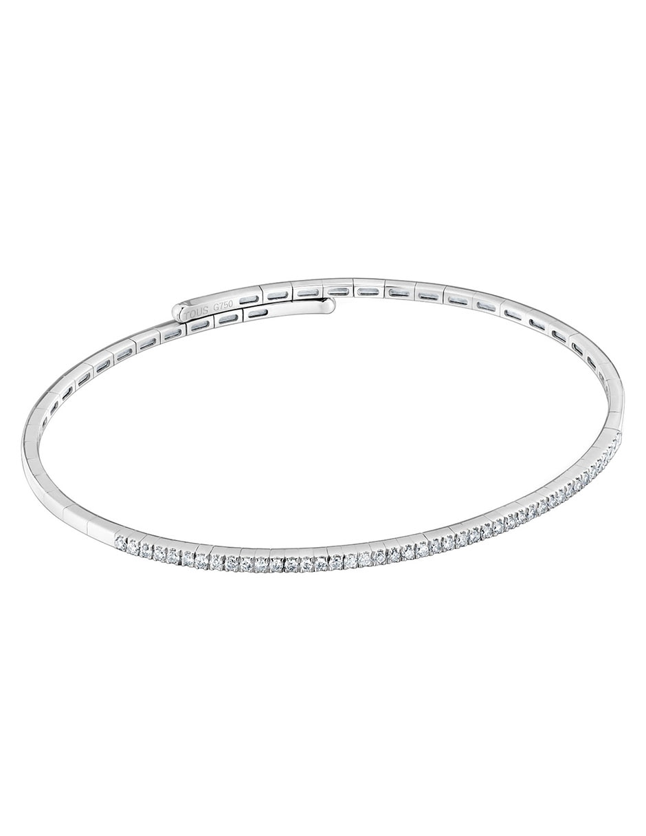 Esclava de oro blanco con diamante 18 k Les Classiques 2