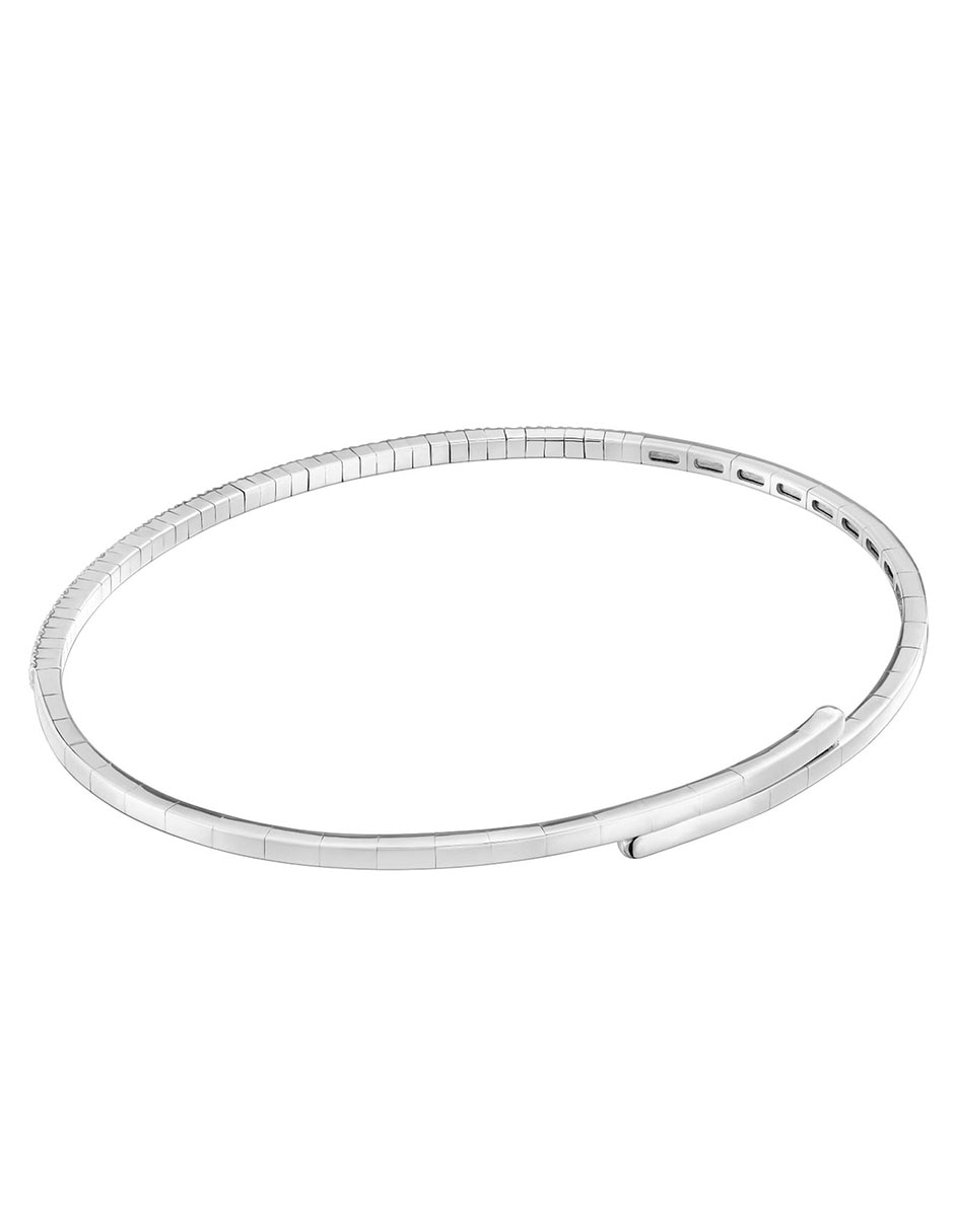 Esclava de oro blanco con diamante 18 k Les Classiques 3