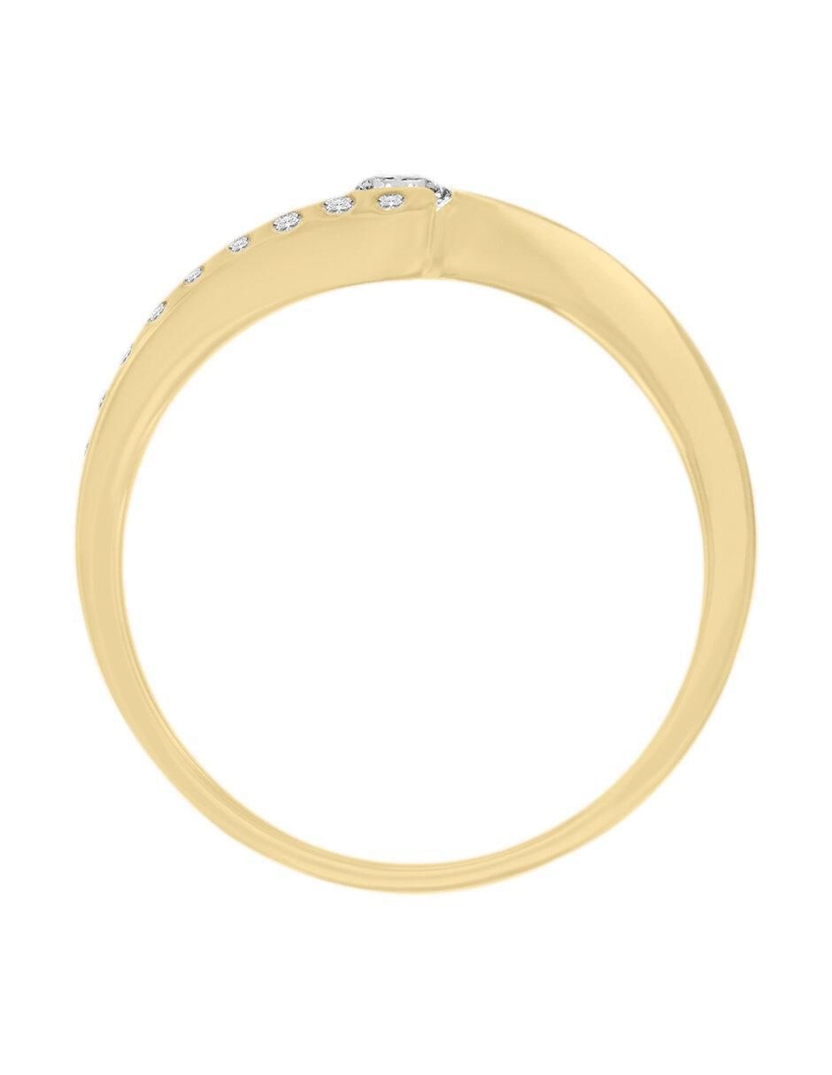 Solitario "de" oro 14 k klamore diamante